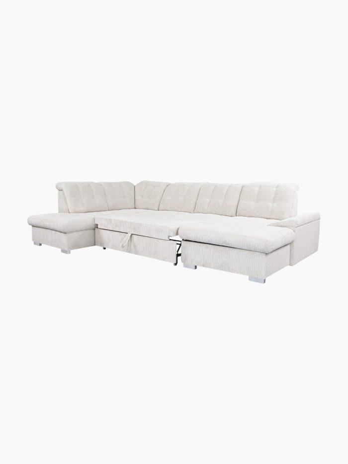 U-formad bäddsoffa NEBRASKA - Poso 100 - Beige - Bild 3