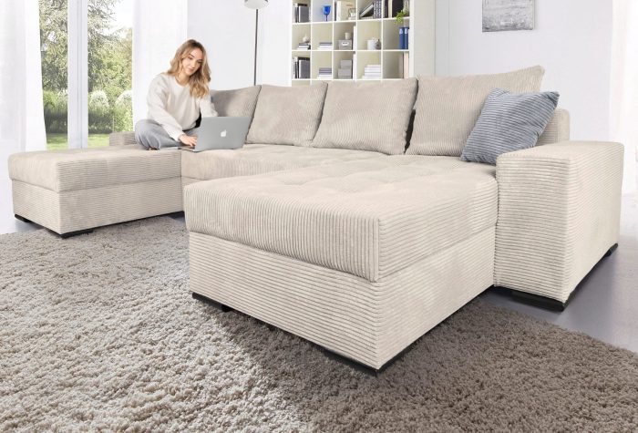 Bäddsoffa JOLY - Poso 100 - Beige - Bild 3