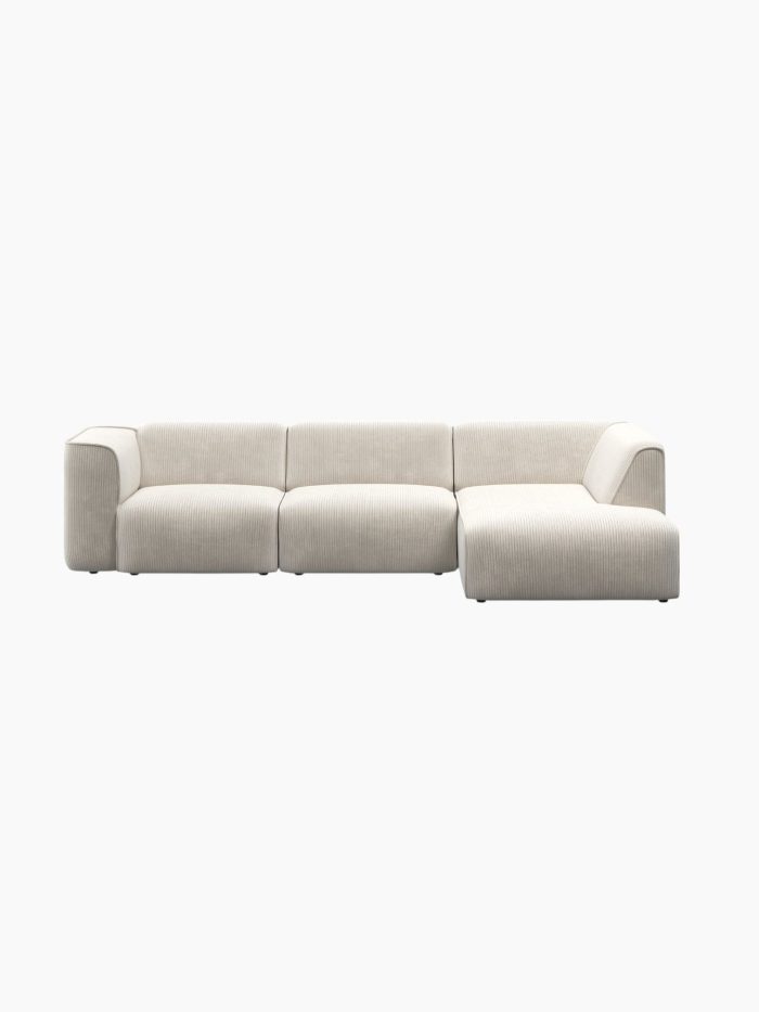 Hörnsoffa med schäslong MADEA - Poso 100 - Beige - Bild 3