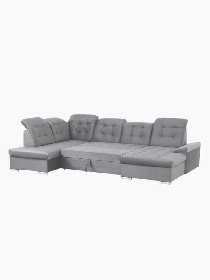 U-formad bäddsoffa NEBRASKA - Monolith 85 - Bild 2